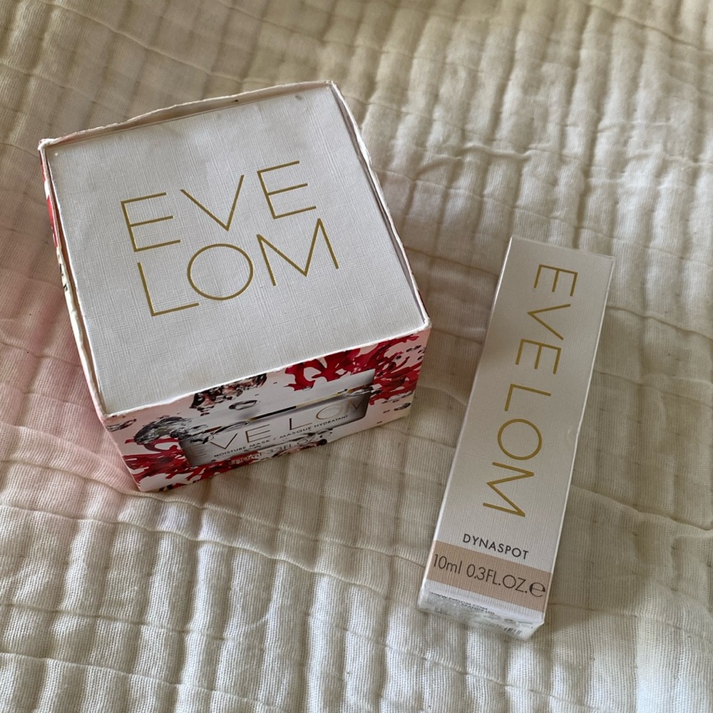 EVELOM SET, cleanser and dynastic. Brand new in box